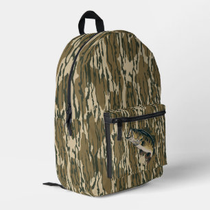 Mochila Impresa Lubina de Boca Grande Camuflaje Bottom Lands Pesca