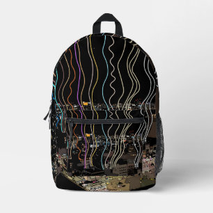 Mochila Impresa Luces de la ciudad de Boston
