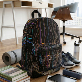 Mochila Impresa Luces de la ciudad de Boston