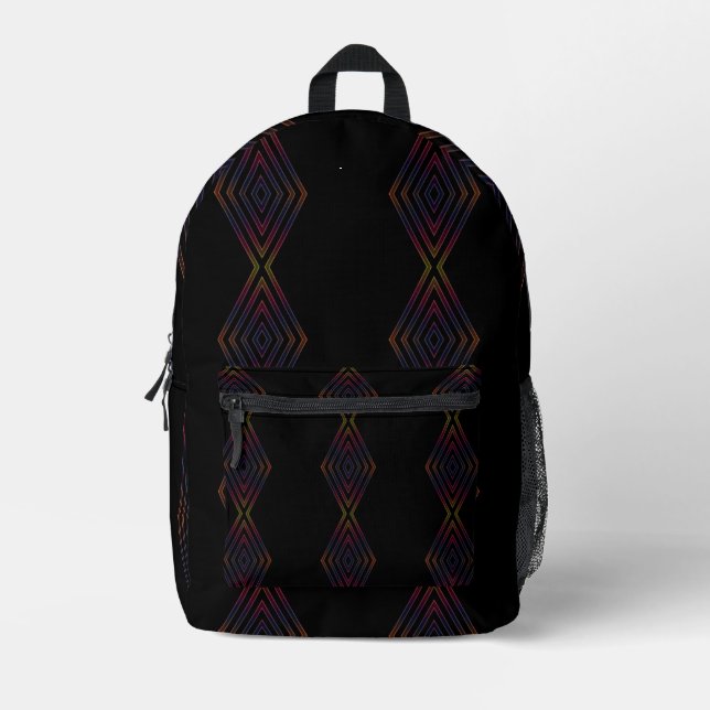 Mochila Impresa Luces de neón (Anverso)