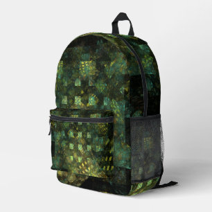 Mochila Impresa Luces en el Arte Abstracto de la Ciudad