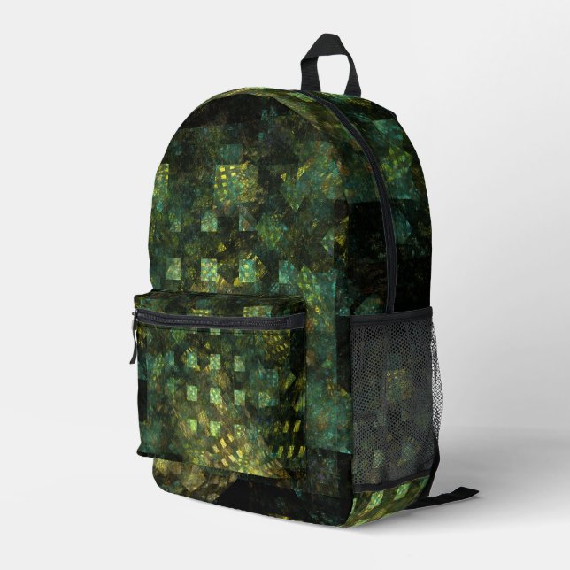 Mochila Impresa Luces en la ciudad Resumen arte (Esquina derecha trasera )