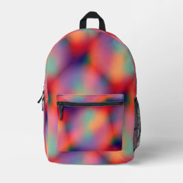 Mochila Impresa Luces únicas de gradiente colorido de aurora borea