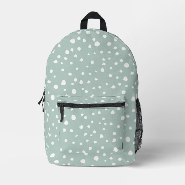 Mochila Impresa Lugares verdes de Dalmacia, puntos dálmatas, punta (Anverso)