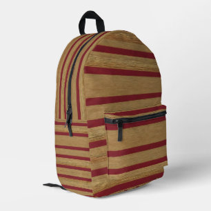 Mochila Impresa Lujo Linen Modern Burgundy Gold Collection