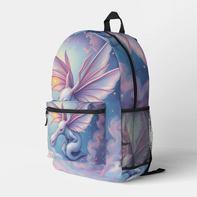 Mochila Impresa „Lunara – Die Träumerin des Himmels“ (Esquina derecha trasera )