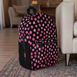 Mochila Impresa Lunares Rosados