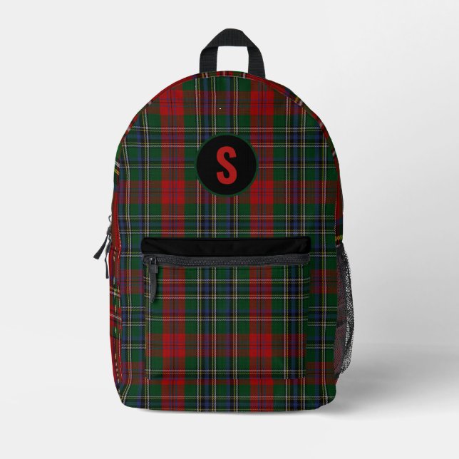 Mochila Impresa MacLean Plaid Monogrammed (Anverso)