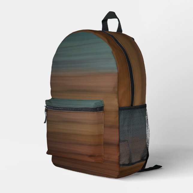 Mochila Impresa Madera de imitación del desierto pintado del suroe (Esquina derecha trasera )