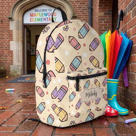 Mochila Impresa Maestra de Pastel Escuela Lápiz