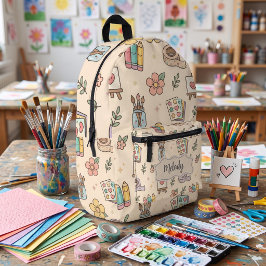 Mochila Impresa Maestra de Pastel Suministros Escolares 
