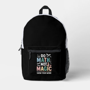 Mochila Impresa Maestra No Matemática Mágica Mostrar tu trabajo