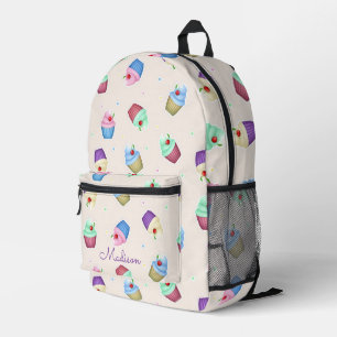 Mochila Impresa Magdalenas Coloridas Lindas