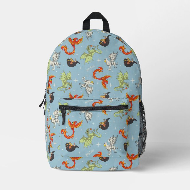 Mochila Impresa Magical Creatures Vintage Pattern (Anverso)