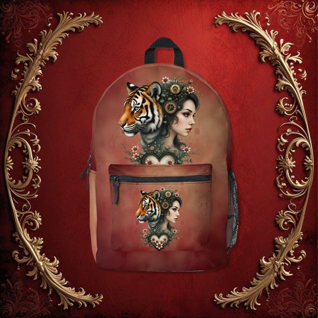 Mochila Impresa Magnífico mundo floral de steampunk (Subido por el creador)