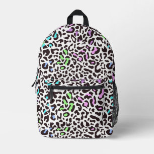 Mochila Impresa Mancha de leopardo pastel gráfico B&W