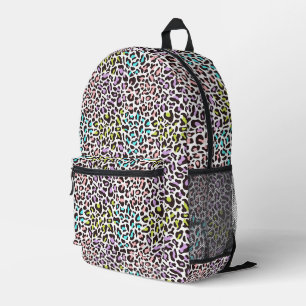 Mochila Impresa Manchas de leopardo pastel