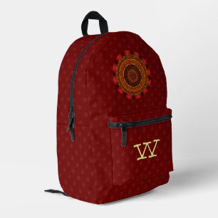 Mochila Impresa Mandala de Fuego