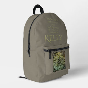 Mochila Impresa Mandala de nudos celta personalizada