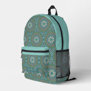 Mochila Impresa Mandala Verde