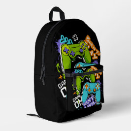 Mochila Impresa Mando de videojuegos Graffiti  Jugando Nacido Para