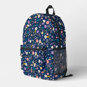 Mochila Impresa Maní En Patrón De Bloom