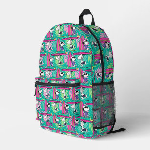 Mochila Impresa Maní   Patrón Verde azulado Snoopy Surf