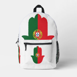 Mochila Impresa MANO Con Bandera De Portugal