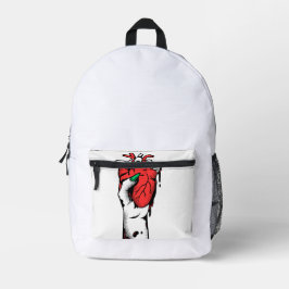 Mochila Impresa Mano gótica gruesa sosteniendo la billetera del co