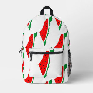 Mochila Impresa Mapa de Palestina sandía símbolo de la libertad