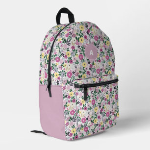 Mochila Impresa Maravilloso diseño floral botánico