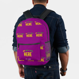 MOCHILA IMPRESA MARCA DE PERSONALIZABLE MODERNA ELEGANTE VERIFICAD