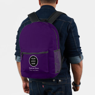 Mochila Impresa Marca promocional Purple de la empresa con logotip