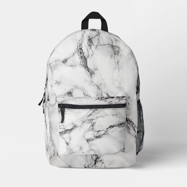 Mochila Impresa Marcado blanco y negro (Anverso)
