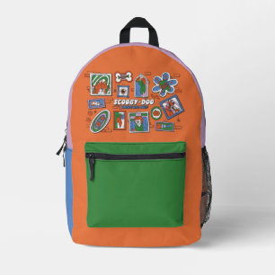Mochila Impresa Marcos de fotos de Halloween de Scooby-Doo
