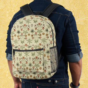 Mochila Impresa Margarita de William Morris, Flores Victorianas An