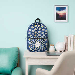 Mochila Impresa Margaritas en Denim