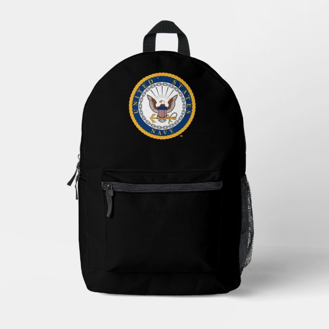 Mochila Impresa Marina de Estados Unidos | Emblema naval (Anverso)