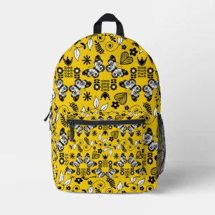 Mochila Impresa Mariposa Arte folclórico escandinavo