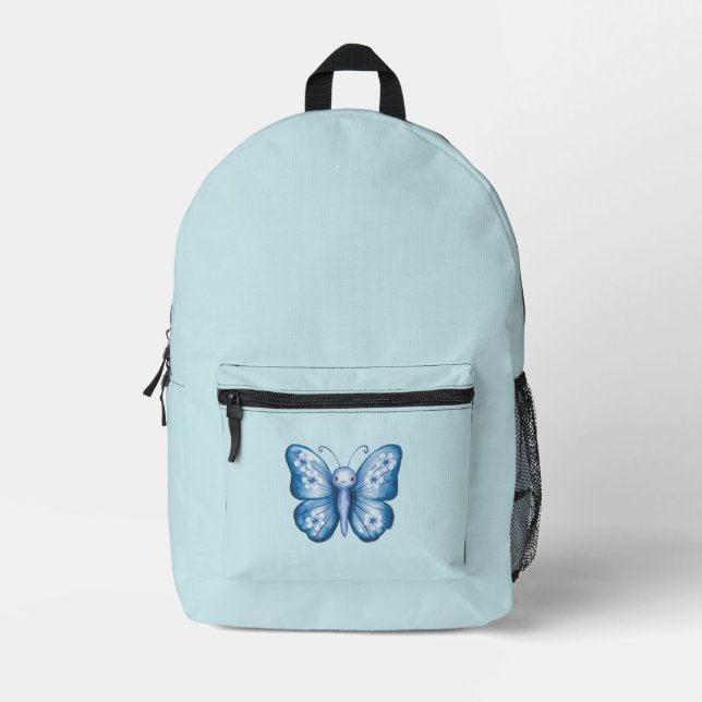 Mochila Impresa Mariposa azul (Anverso)