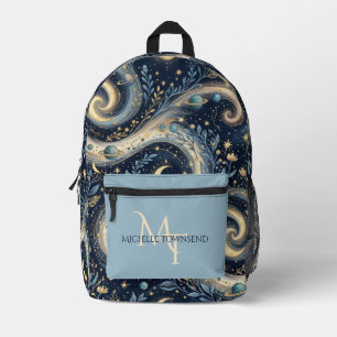 Mochila Impresa Mariposa Celestial Personalizada & Luna