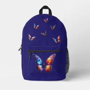 Mochila Impresa Mariposas brillantes en vuelo