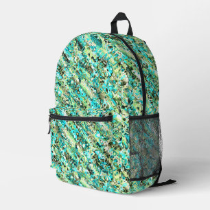 Mochila Impresa Mármol fractal boho hippie groovy vibrante psicodé