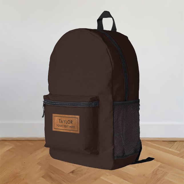 Mochila Impresa Marron Foncé Chocolat Personnalisé (Subido por el creador)