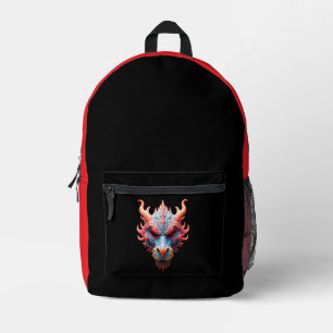 Mochila Impresa Máscara de Dragón Aurora