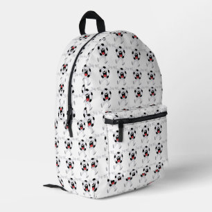 Mochila Impresa Mascota de Balón de Fútbol Sonriente