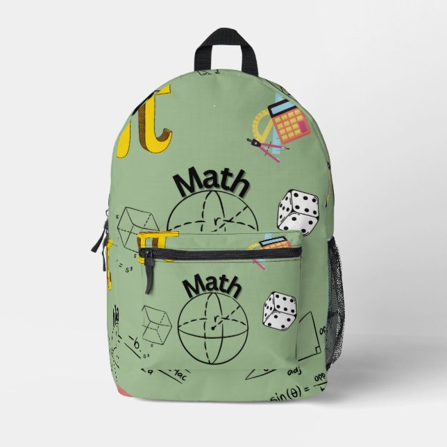 Mochila Impresa Matemáticas (Anverso)