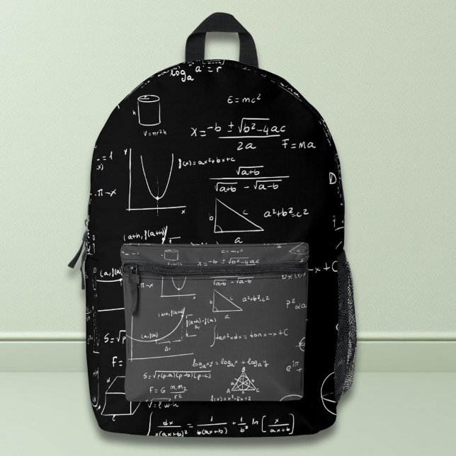 Mochila Impresa Matemáticas de gráficos de ecuaciones de formato b (Subido por el creador)