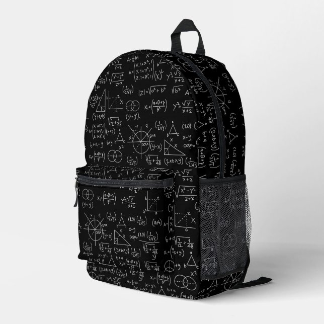 Mochila Impresa Math Formulas Geek (Esquina derecha trasera )