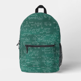 Mochila Impresa Math Formulas Geek Green